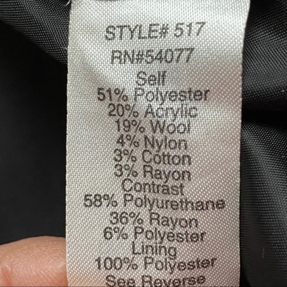 CAbi Grid Tweed Plaid Wool Blend Moto Vest S - Picture 12 of 15